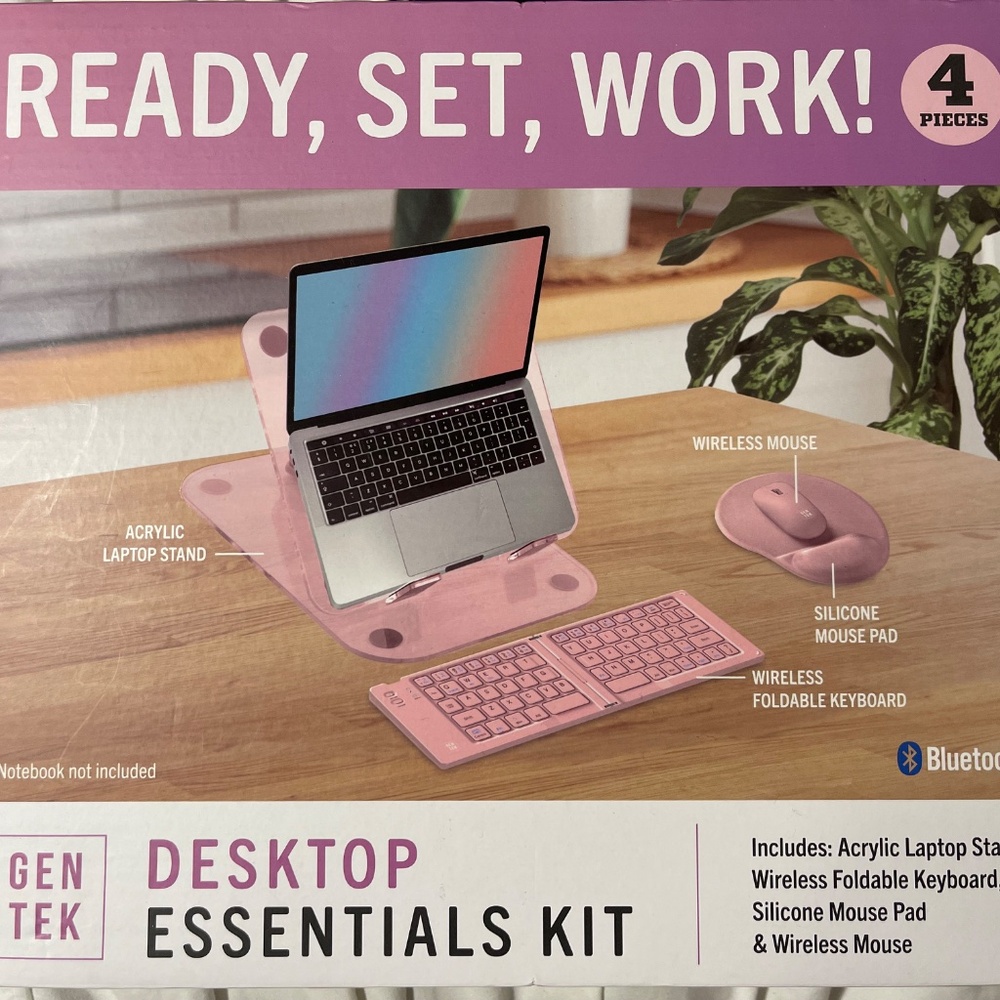 GEN TEK 4 Piece DESKTOP ESSENTIALS KIT Wireless